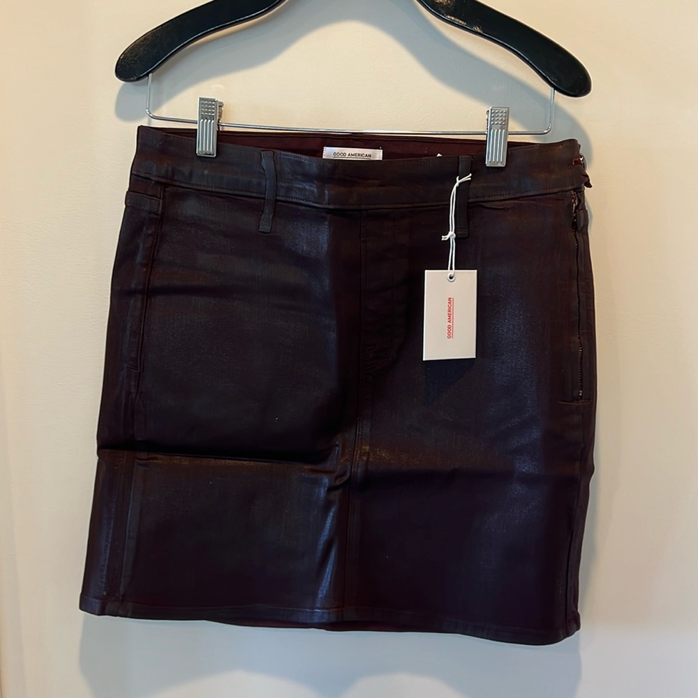 Coated Good American Skirt